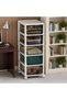 5 Layers Utility Rolling Cart Storage Organizer with Wheels,