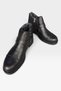 Men's Buckle Detailed Zippered Cold-Proof Boots with Fur Inside Black - 6