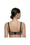 Women's Tulle Lace Fabric Black Leopard Pattern Covered Unlined Transparent and Unlined Unpadded Bra Bb28 - 6