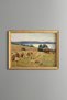 Harvest Time in Golden Fields - Vintage Patterned Painting - Fine Model