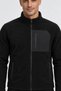 Men's Black Fleece Fabric Jacket Soft Winter Jacket with 3 Pockets and Front Piece Detail Soft Textured - 7