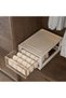3 Pack Stackable Plastic Closet Storage Box, Wardrobe Cupboard Space-Saving Clothes Storage Hat Organizer, 37 x 26.4 x 49.2 cm, White - 4