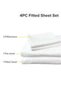 Queen Size 4Pc Fitted Sheet Set | Soft Microfiber Material | - 5