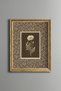 White Rose on Brown Floral Background - Vintage Patterned Painting - Fine Model