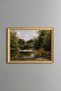 Calm Stream in the Forest - Vintage Patterned Painting - Fine Model
