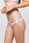 Women's Cheeky Panties - Burgundy Hearts - 5