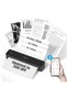MT610 Pro Portable Printers Wireless for Travel, Bluetooth Thermal Printer Compatible with iOS, Android & Laptop, Support 8.5x11 US Letter&A4 Thermal Paper, Inkless Mobile Printer for Home, Black