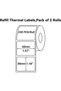 2Rolls Labels for B1 B21 B21Pro B3S B31, 1.57'' x 1.18'' (40x30mm) Transparent Label Stickers, Waterproof, Oil-Proof and Tear-Proof Thermal Printer Labels - 2
