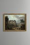 People Strolling among Ancient Ruins - Vintage Patterned Painting - Fine Model