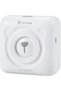 Portable Bluetooth Photo Printer + Protective Case+ 1 Roll Paper Inkless Pocket Thermal Printe (White) - 8