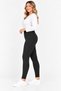 Plus Size Tummy Control Steel Interlock Narrow Leg Flexible Women's Leggings Black - 4