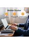 Portable Printer Wireless for Travel, Bluethooth Inkless Thermal Printer Support for A4 Paper, Compatible with iOS, Android, Laptop for Office and Home, Black - 4