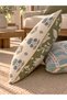 Set of 2 Decorative Cushion Covers with Piping and Digital Print 43X43 cm - Azure Garden - 6