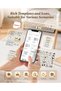 B21 Inkless Label Maker, Portable Thermal Label Printer for Clothing, , Business, Compatible with iOS & Android, with 1 Pack 50x30mm White Label, Black - 6