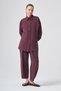 1092 Double Pocket Detail Self-Patterned Pants Suit in Blue - 2