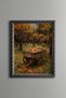 Apple-Loadened Wheelbarrow in the Autumn Garden - Vintage Patterned Painting - Fine Model