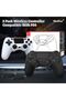 وحدة تحكم لاسلكية متوافقة مع PS4 / Pro/Slim (أسود وأبيض) - عبوة من قطعتين - 6