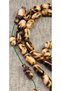 Old German Crimped Amber Rosary – White Gum Resin Coffee Dough Marbled – Czechoslovak Knife Handle Nispeti – Ahmet İlhan Usta Mahir Model – 7.15 X 12.65 mm – Last 3 Pieces - 6
