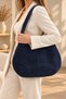 Viona 100% Genuine Leather Stylish, Modern Design Suede Hand and Shoulder Bag with Puppies - 4