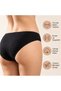 Wak Women's Cotton Zigzag Embroidered Bikini Cut Panties Black, White |   Lace Detailed Comfortable Daily Underwear - 6