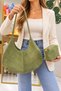 Viona 100% Genuine Leather Stylish, Modern Design Suede Hand and Shoulder Bag with Puppies - 3