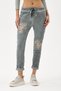 Women's Khaki Italian Sequined Lycra Washable Pants Size 38 - 44 - 2