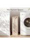 80L Narrow Laundry Hamper with Lid Beige - 2