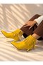 Savanna Sari Suede 5 cm Thin Heel Tassel Detail Women's Boots Botti̇e - 6