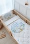Single Duvet Cover and Fitted Sheet Set - for Baby Series - Blue Rocking Horse - 3