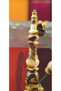 Old German Crimped Amber Rosary – White Gum Resin Coffee Dough Marbled – Czechoslovak Knife Handle Nispeti – Ahmet İlhan Usta Mahir Model – 7.15 X 12.65 mm – Last 3 Pieces - 4