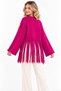 Women's Soft Textured Crew Neck Long Sleeve Tasseled Oversize Knitwear Sweater - 5