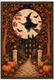 Eta Halloween Themed Pattern Woven Base Carpet Eta4403