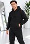 Men's Premium Quality 3-Thread Inner Ribbed Hooded Tracksuit Set - 6
