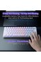 لوحة مفاتيح غشائية بـ 61 مفتاحًا، أغطية مفاتيح محيطية بإضاءة خلفية RGB من Blue Axis، لوحة مفاتيح بأسلاك صغيرة مدمج ، لـ - 8