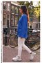 Long Sleeve Cotton T-Shirt Oversize Wide Sleeve Women's Loose Long Basic T-Shirt - 2