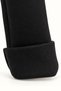 Black Elastic Waist Loose Trousers - 4