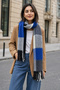 Double-Sided Winter Shoulder Shawl Scarf 180X45 cm