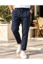 Men's Varenna Old Money Pleated Lace-Up Double-Legged Trousers with Elastic Waist - 6