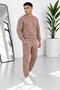 Men's Premium Quality 3-Thread Ribbed Crew Neck Sweat Suit Set - 6