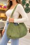 Viona 100% Genuine Leather Stylish, Modern Design Suede Hand and Shoulder Bag with Puppies - 4