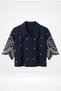 Women's Shirt Gml00732 Navy Blue - 5