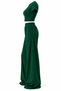 Women's Ribbed Knitted Fabric Crew Neck Crop Loose Fit Comfortable Tracksuit Set of 2 - 5