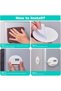 2 Pack Refrigerator Lock - Heavy Duty 3 Digit Cable Fridge Lock, Child Proof Cabinet Locks(White) - 5