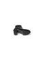 Women's Black Patterned Shiny 7cm Thick Heeled 2cm Platform Side Zipper Boots - 5