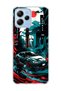 Poco M6 Pro 5g Compatible Sports Car Tokyo Tower Printed Transparent Phone Case