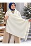 Women's Winter Soft Textured Colorful Plaid Patterned Tassel Scarf-Shawl