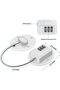 2 Pack Refrigerator Lock - Heavy Duty 3 Digit Cable Fridge Lock, Child Proof Cabinet Locks(White) - 4