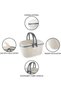 Knits Style Shopping Plastic Basket - White, Rectangular - 7