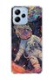 Poco M6 Pro 5g Compatible Colorful Astronaut Printed Transparent Phone Case
