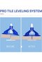 Tile Leveling System, 300Pcs Tile Leveling Spacers Baseplates and 100Pcs Reusable Caps, Tile Tools K - 4